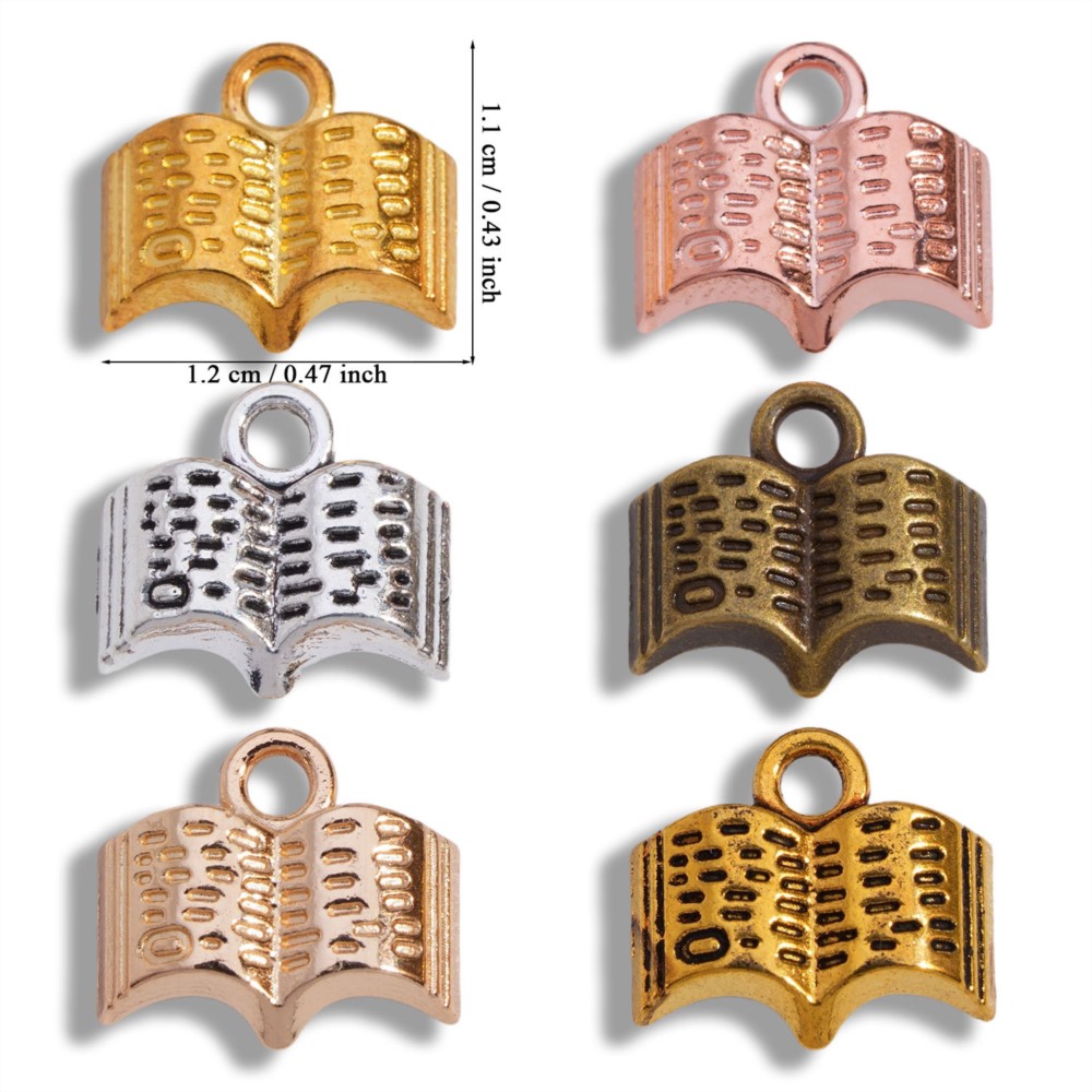 10/20/100pcs Charms Open Book  - Stationery Books ulasan dan harga