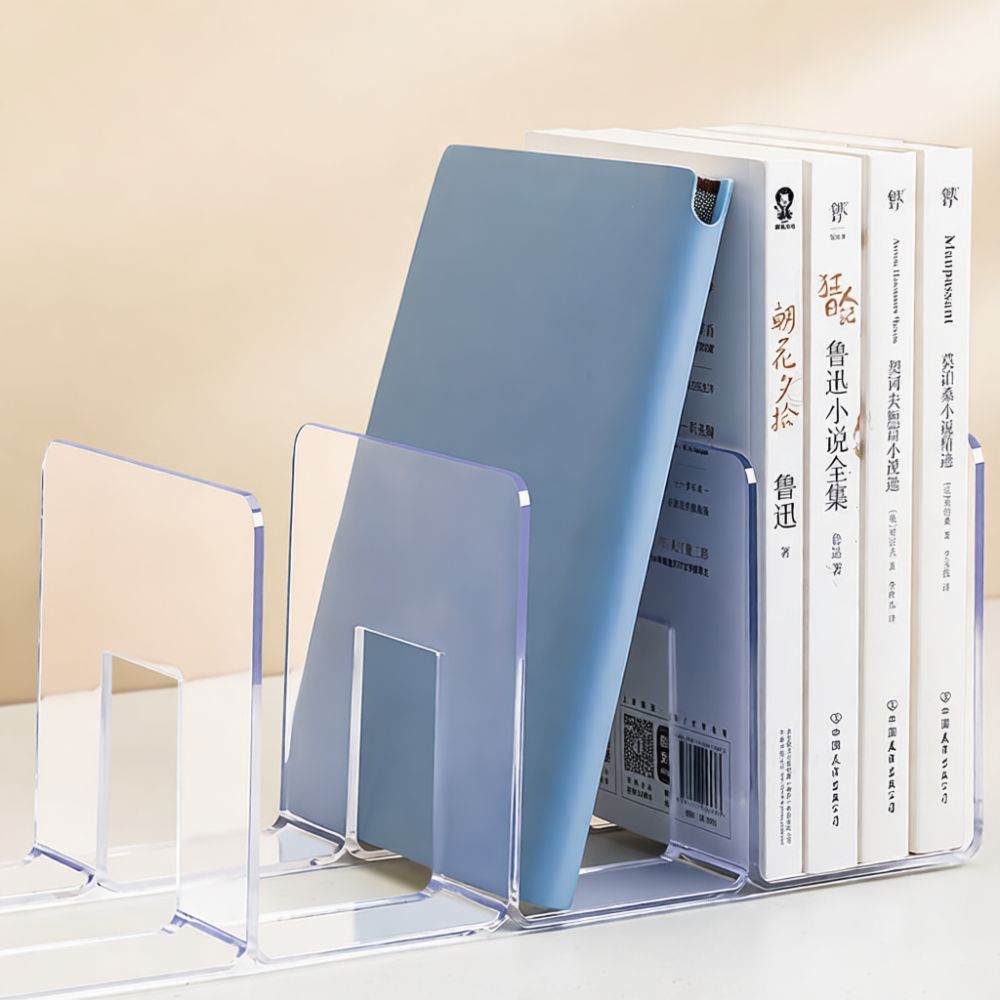 Acrylic Desk Organizer Transpa - Clear Acrylic Book Stand Holder ulasan dan harga
