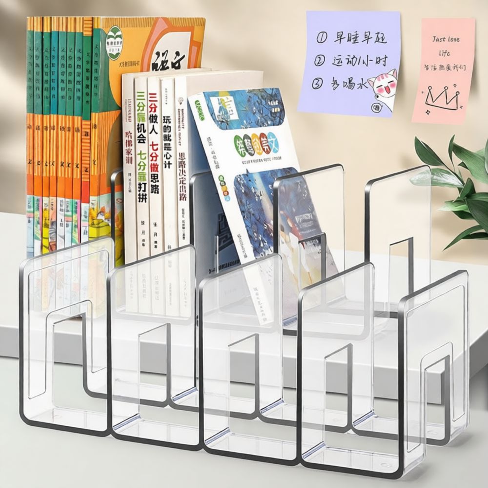 Acrylic Desk Organizer Transpa - Clear Acrylic Book Stand Holder ulasan dan harga