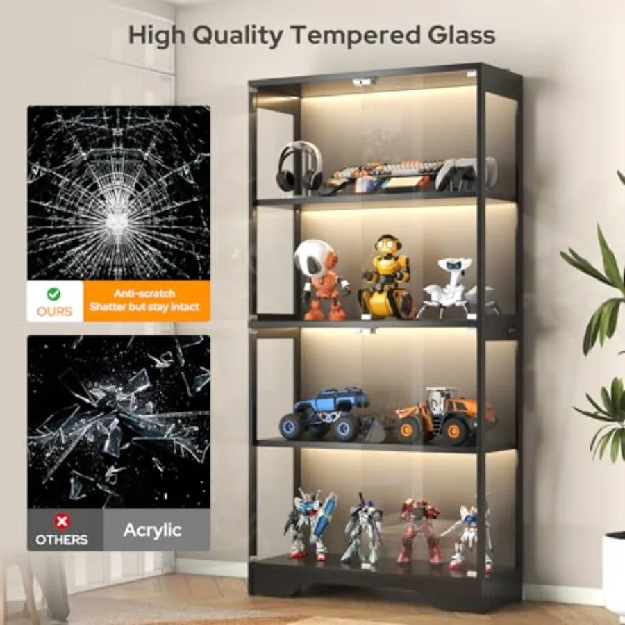 Display Cabinet with Glass Doo - Books ulasan dan harga