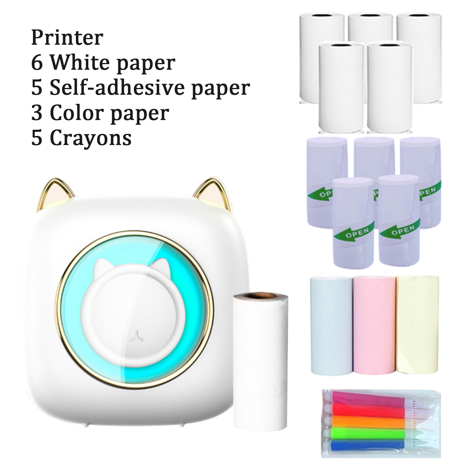 【New】C23 Portable Thermal Prin - Mini Pocket Thermal Printer Paper Roll ulasan dan harga