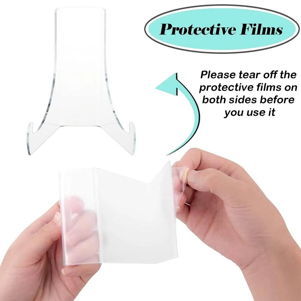 Tablet Holder Acrylic Flat Pla - Clear Acrylic Book Stand Holder ulasan dan harga