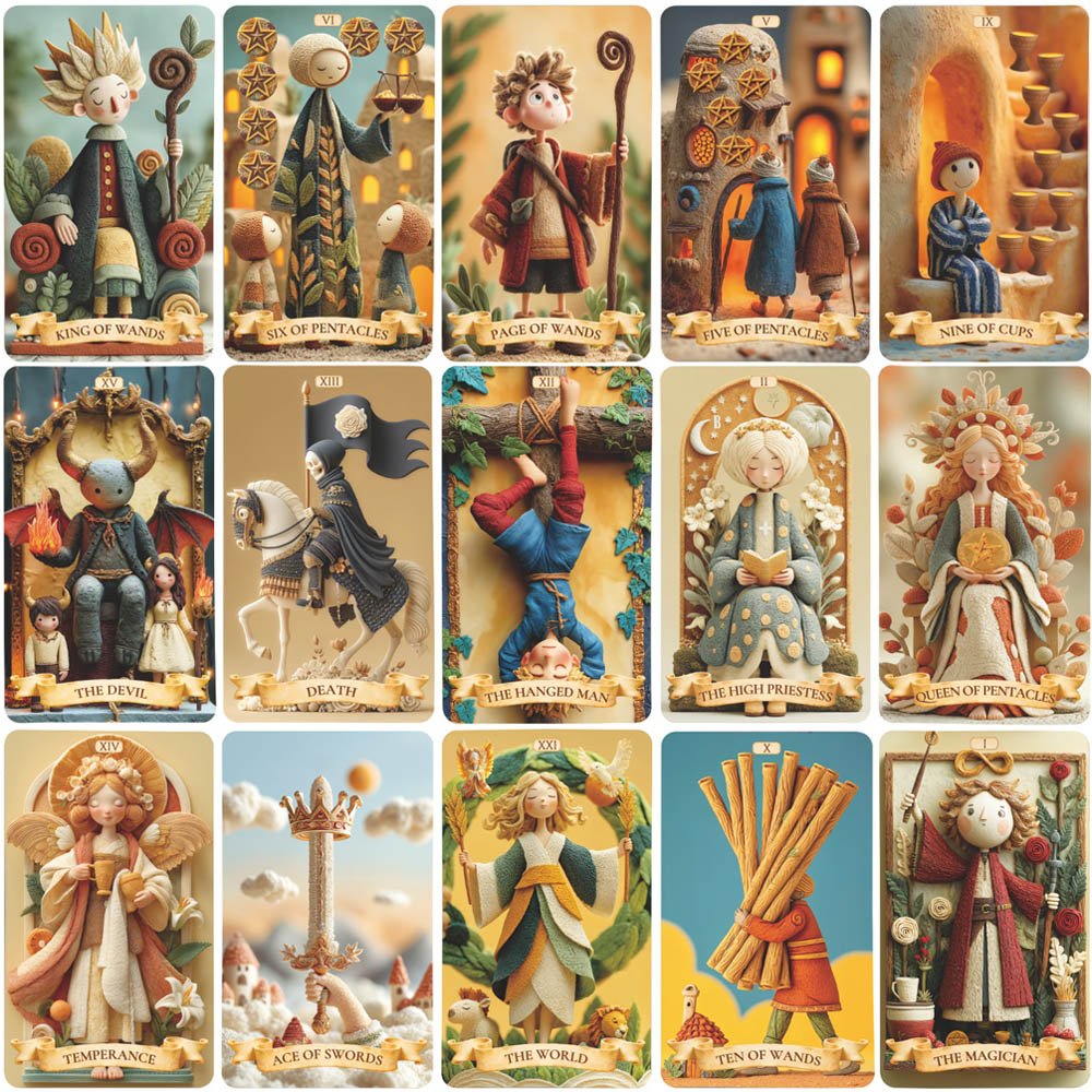78 Tarot Cards Set, 13x8 Cm Th - Tarot Deck With Guidebook ulasan dan harga