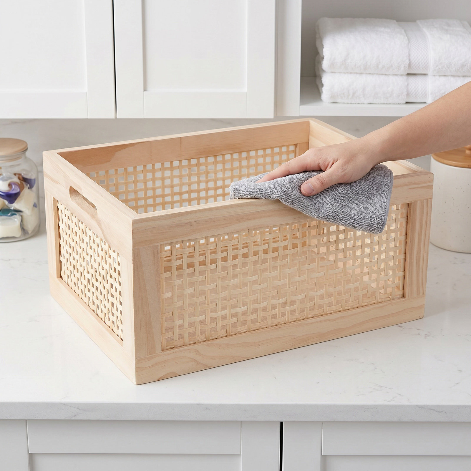 Woven Magazine Basket Rustic W - Magazines ulasan dan harga