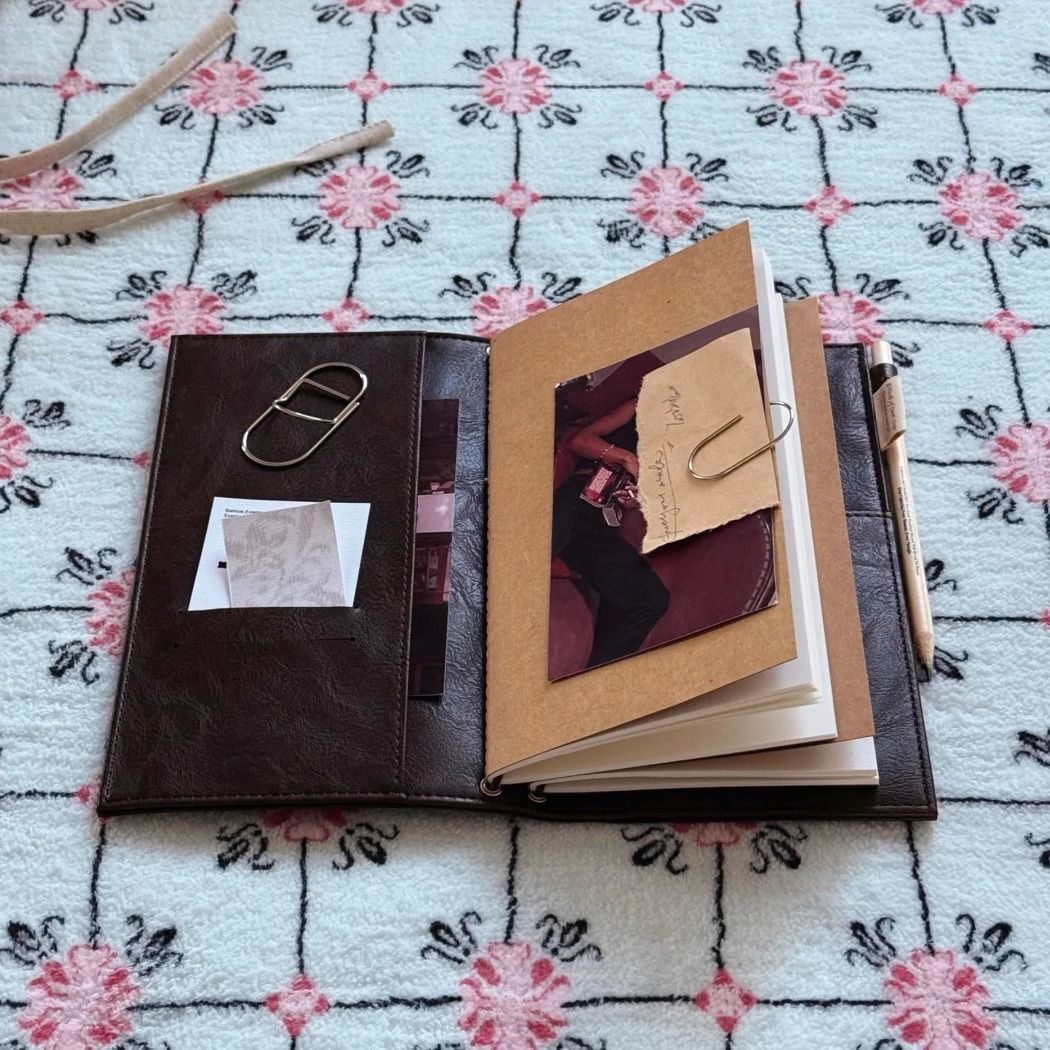 Vintage Black Notebook PU Leat - Vintage Leather Journal Notebook ulasan dan harga