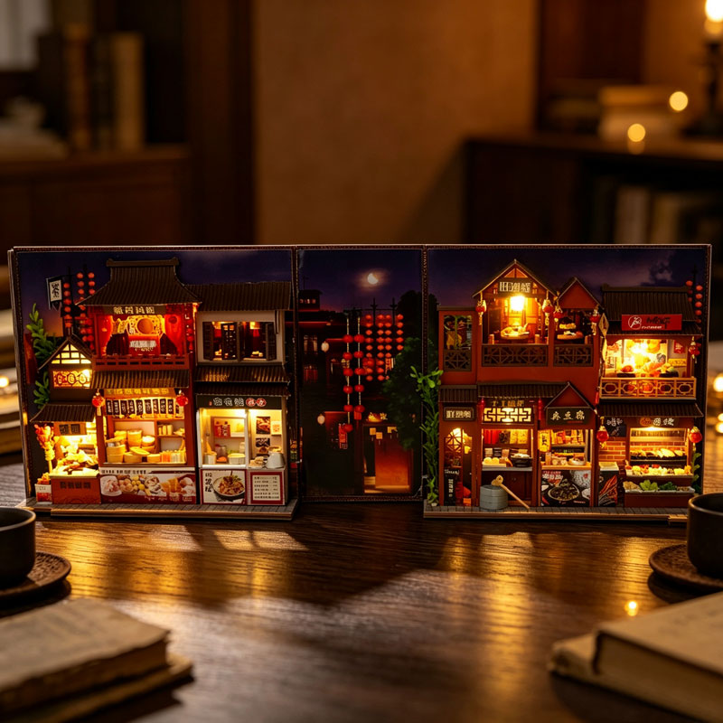 Diy Book Nook Doll House Minia - Diy Wooden Book Nook Kit Shelf Insert ulasan dan harga