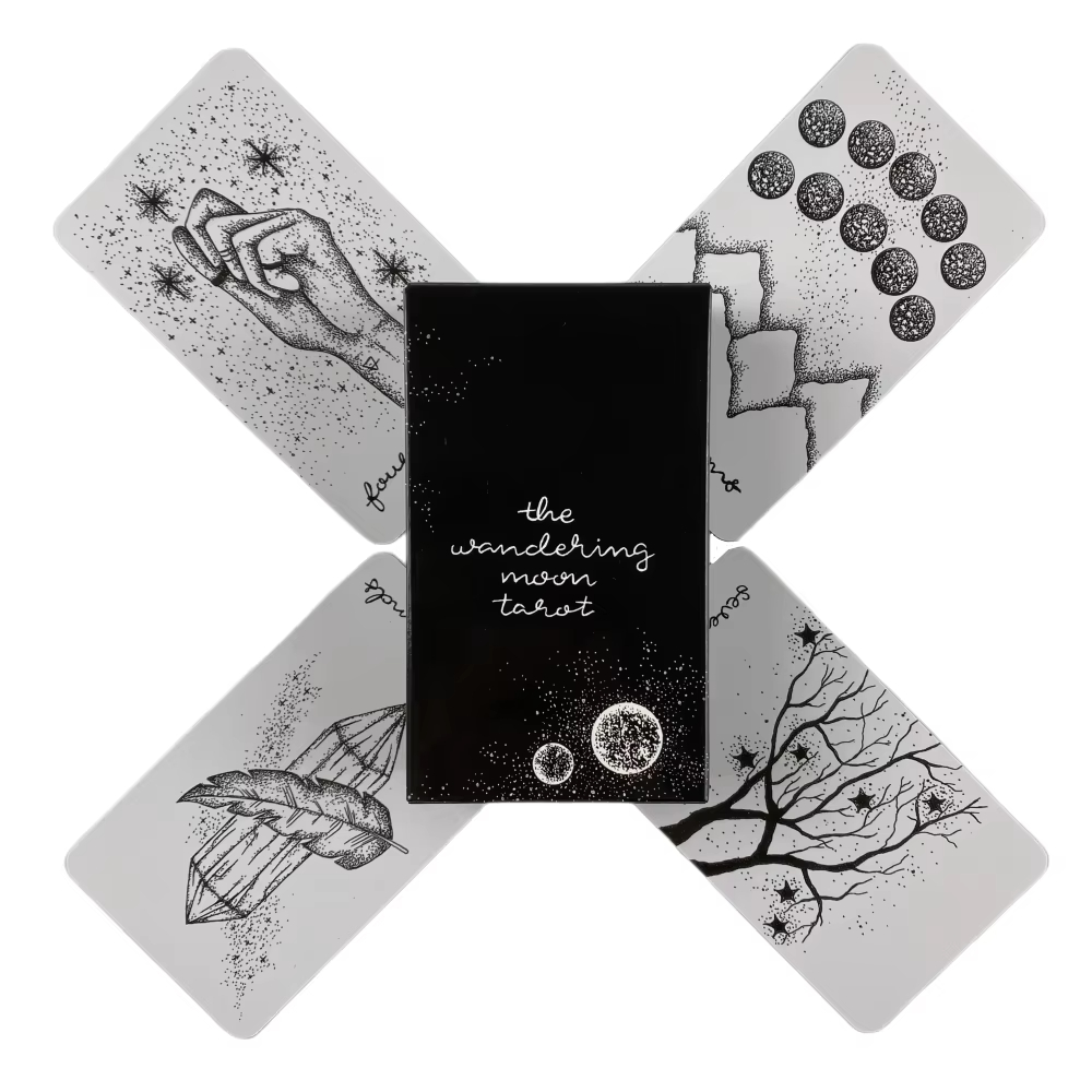 The Wandering Moon Tarot Decks - Tarot Deck With Guidebook ulasan dan harga