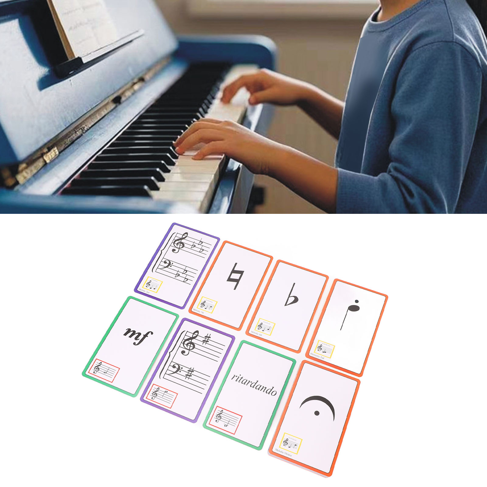 Music Flash Cards Color Coded  - Blank Sheet Music Notebook ulasan dan harga