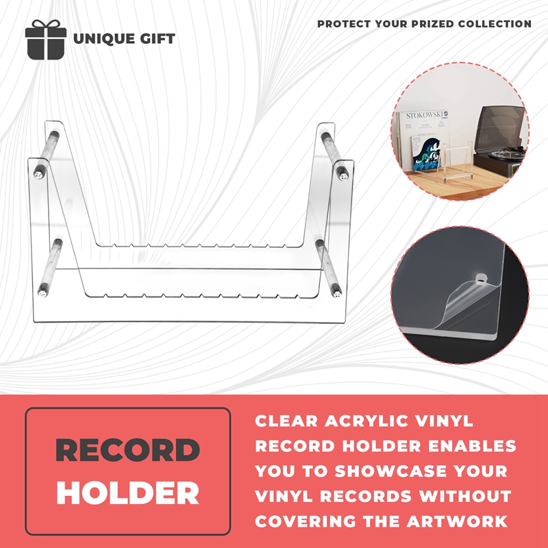 Clear Vinyl Record Stand Holde - Books ulasan dan harga