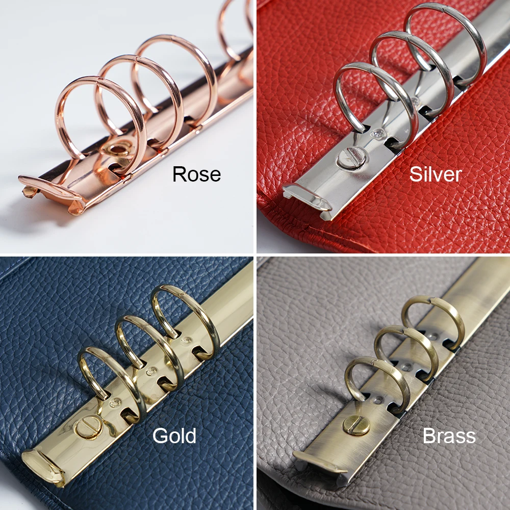 A7 Size Metal Spiral Rings Bin - Vintage Leather Journal Notebook ulasan dan harga