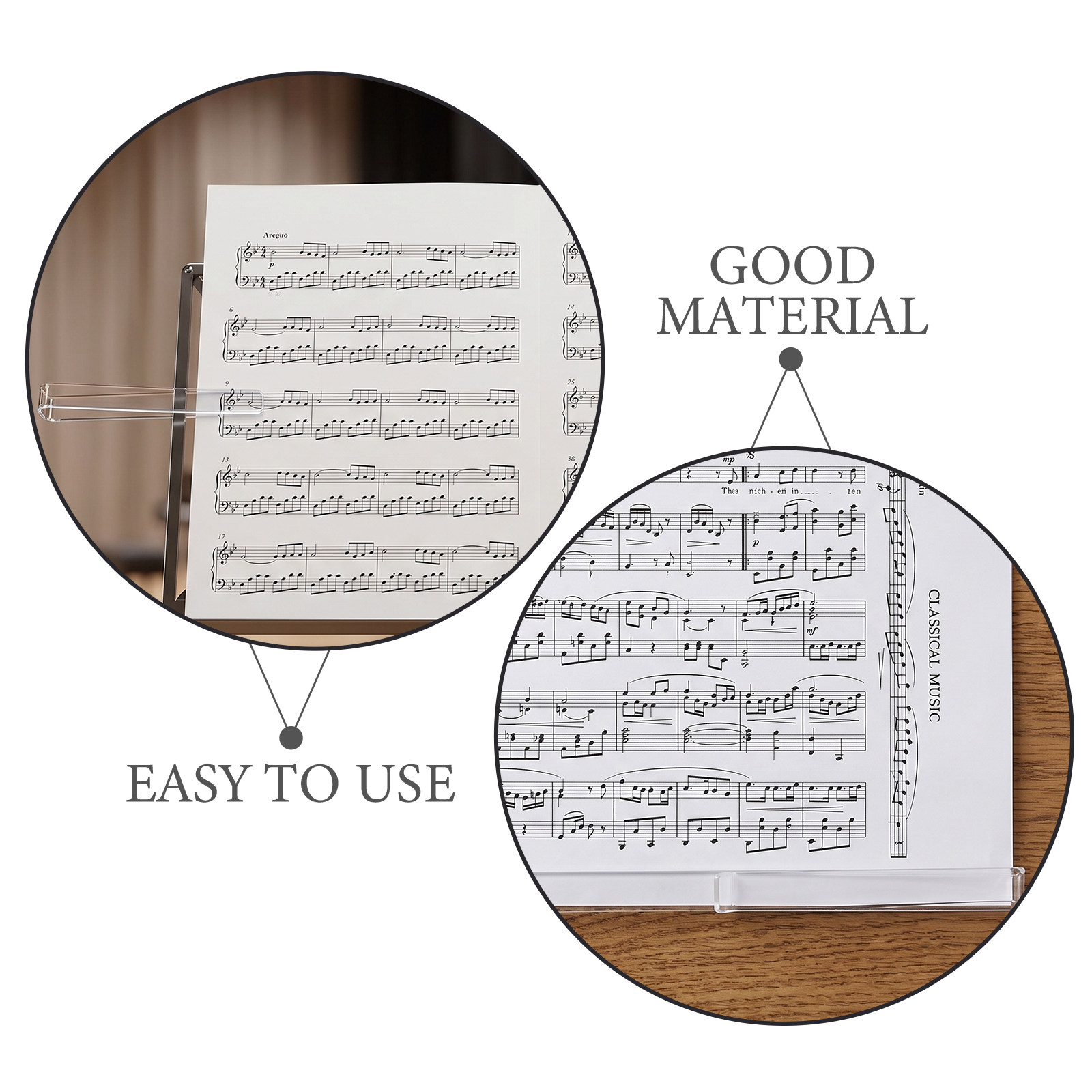 6Pairs Clear Acrylic Music Sta - Clear Acrylic Book Stand Holder ulasan dan harga