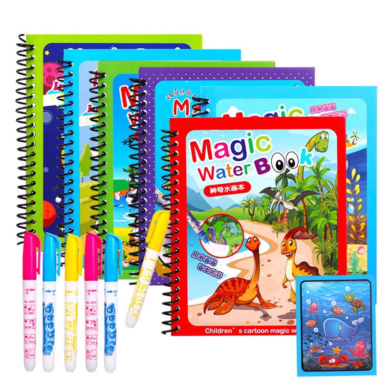 Reusable Painting Magic Water  - Reusable Water Magic Coloring Book ulasan dan harga