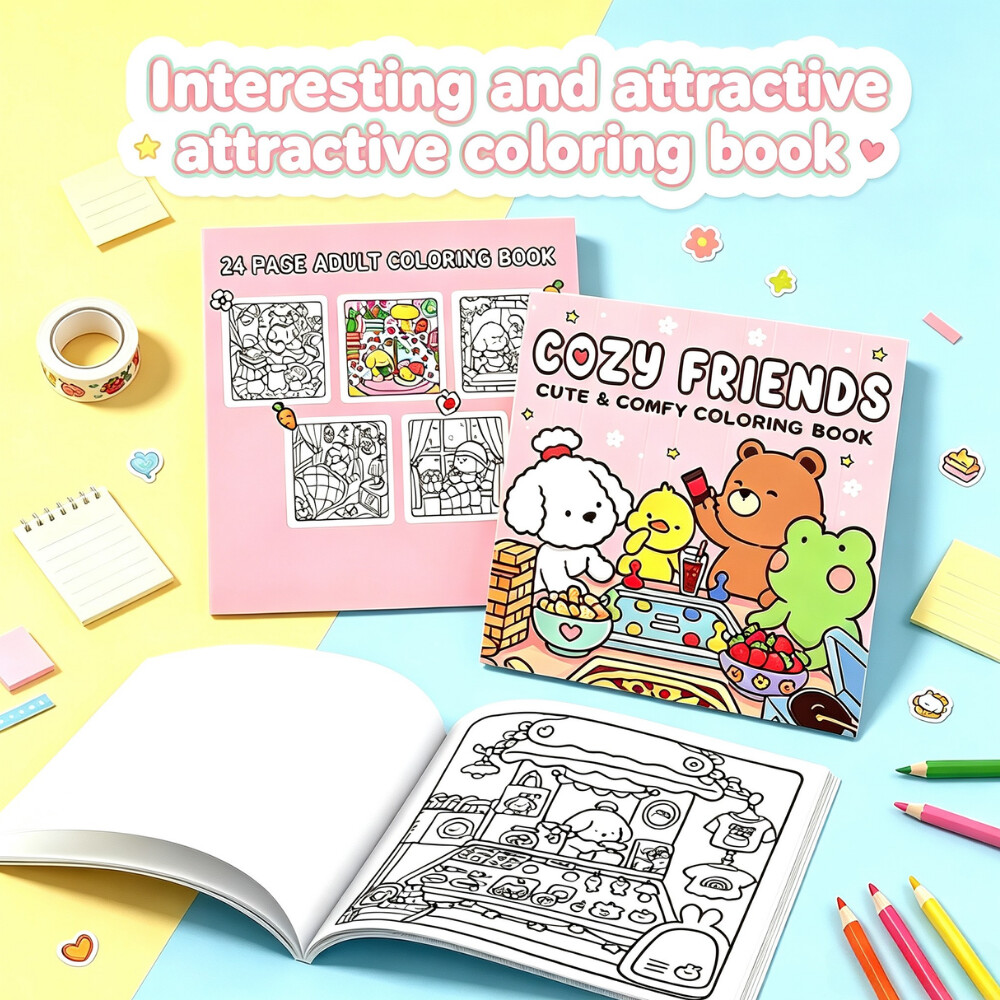 HOT SALE CUTE&COMFY Coloring B - Adult Coloring Book Stress Relief ulasan dan harga