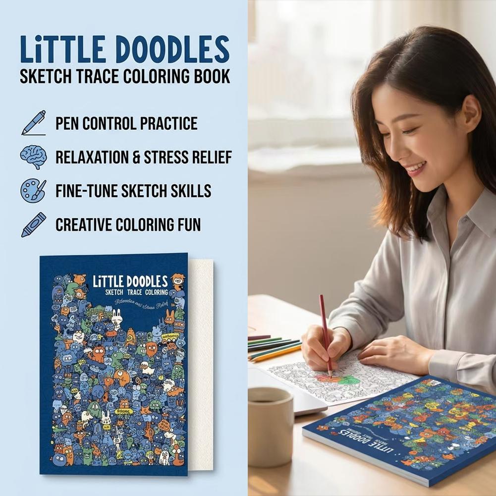 Sketch Trace Coloring Book Lit - Adult Coloring Book Stress Relief ulasan dan harga