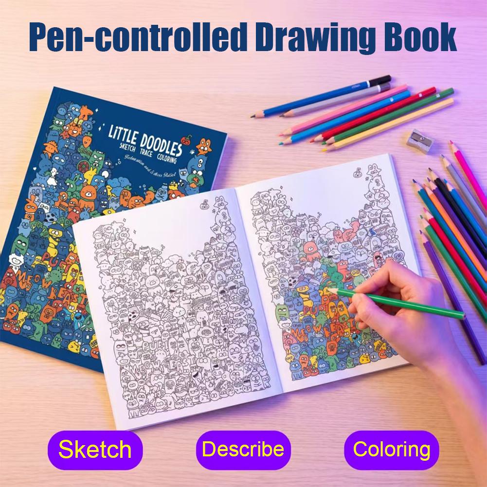 Sketch Trace Coloring Book Lit - Adult Coloring Book Stress Relief ulasan dan harga