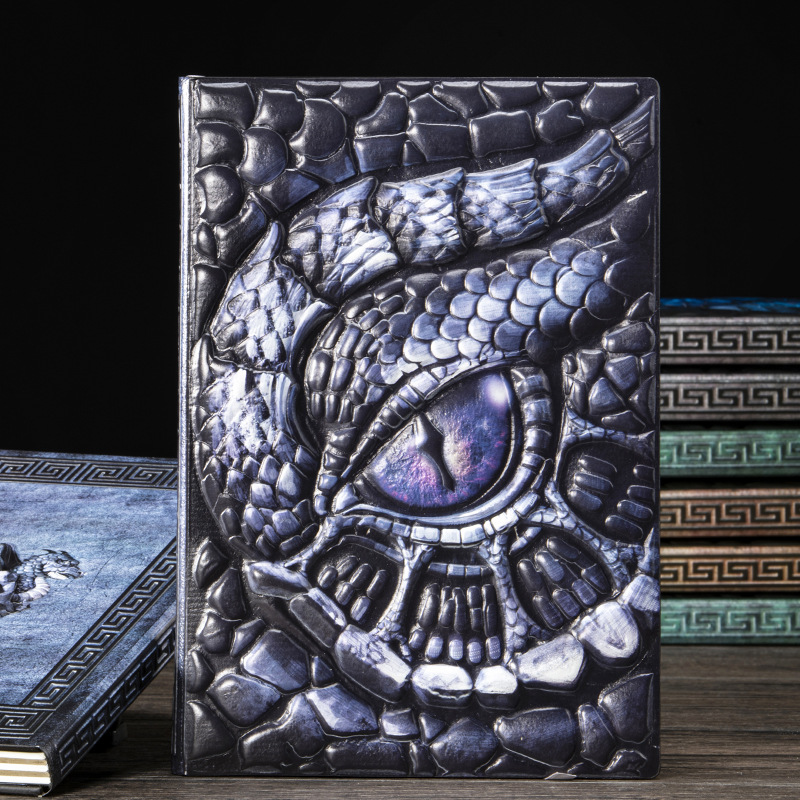 A5 3D Embossed Dragon Eye Note - Vintage Leather Journal Notebook ulasan dan harga