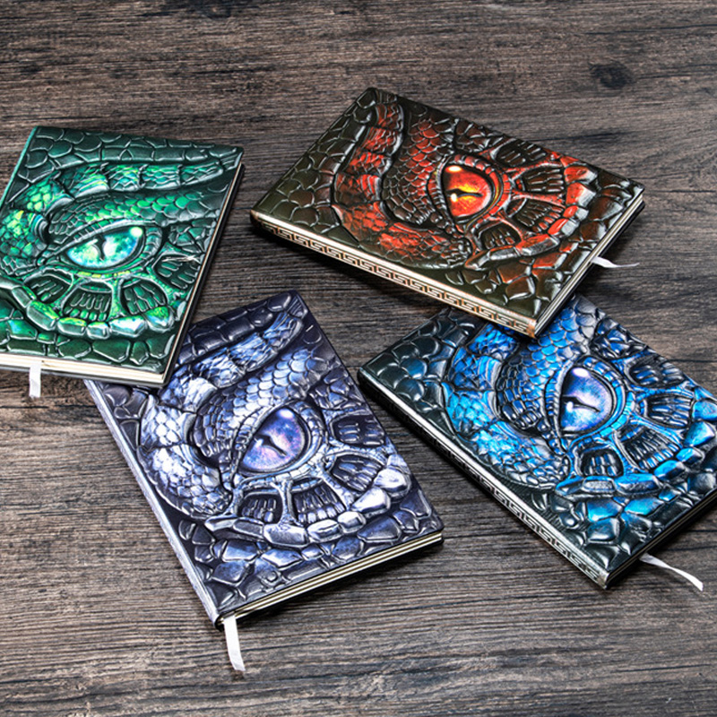 A5 3D Embossed Dragon Eye Note - Vintage Leather Journal Notebook ulasan dan harga