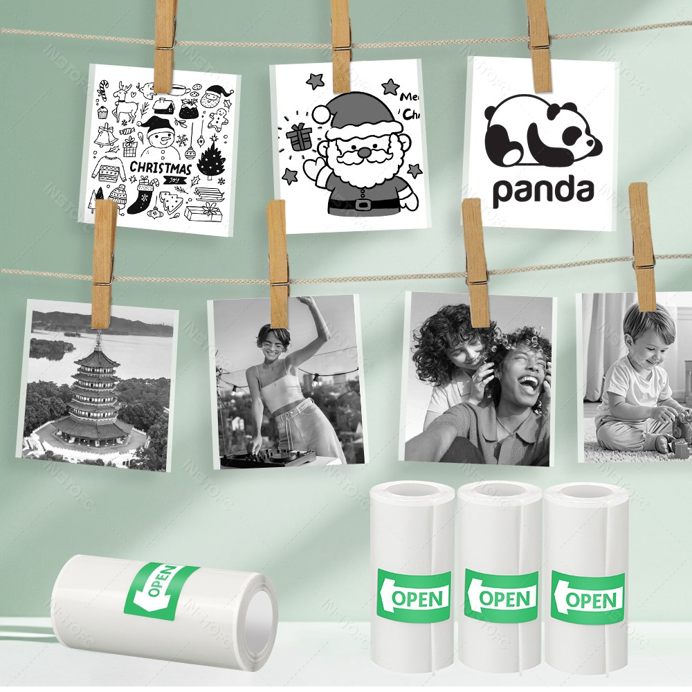 Printable Adhesive Paper 3~15  - Mini Pocket Thermal Printer Paper Roll ulasan dan harga