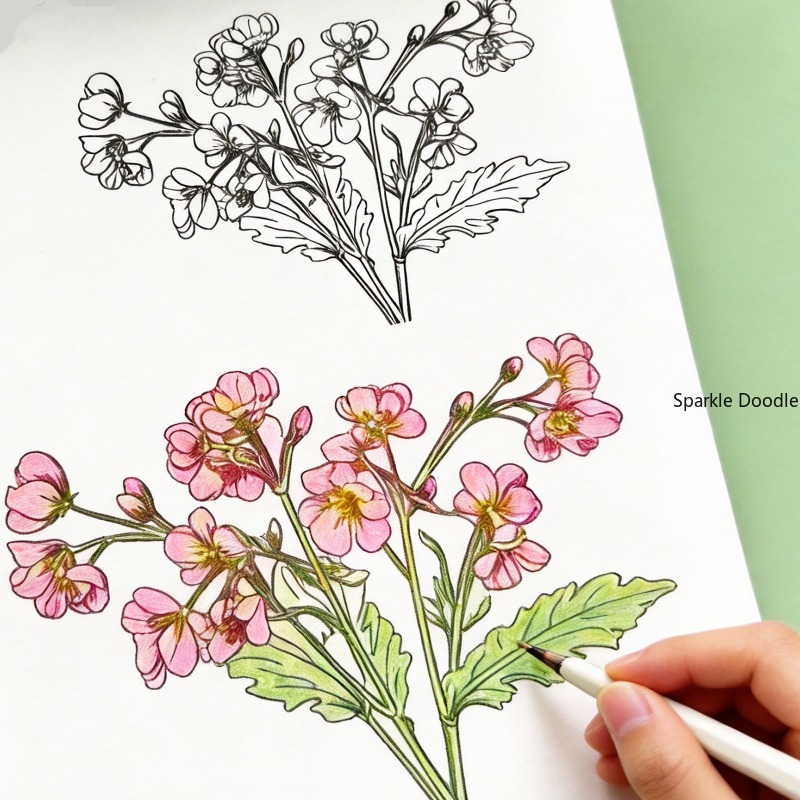 An Adult Decompression Flower  - Chinese Calligraphy Practice Book ulasan dan harga