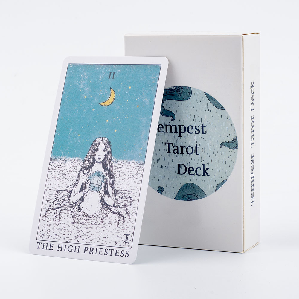 Ocean Themed Tempest Tarot  De - Tarot Deck With Guidebook ulasan dan harga