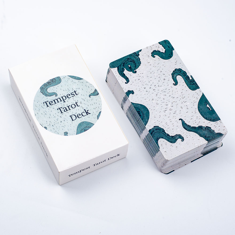 Ocean Themed Tempest Tarot  De - Tarot Deck With Guidebook ulasan dan harga