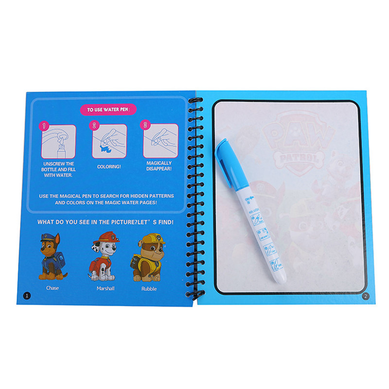 Paw Patrol Reusable Magic Wate - Reusable Water Magic Coloring Book ulasan dan harga